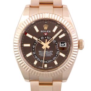 ロレックス ROLEX スカイドゥエラー 326935 PG 42mm チョコレート文字盤 オイスターブレスレット 【メンズ】【腕時計】