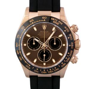 ロレックス ROLEX デイトナ 116515LN PG×ラバー 40mm チョコレート×ブラック文字盤 【メンズ】【腕時計】