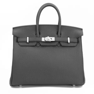 【未使用】HERMES エルメス バッグ バーキン25 トゴ バーキン ブラック シルバー金具 ー G刻印(2026年製造)【D8129】