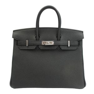 HERMES エルメス ハンドバッグ バーキン25 トゴ バーキン ブラック シルバー金具 ー G刻印(2026年製造)【D8154】