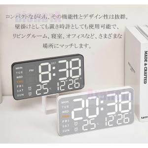 デジタル時計 置時計 ac電源 LED 掛け時...の詳細画像4