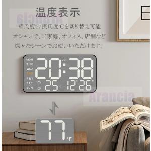 デジタル時計 置時計 ac電源 LED 掛け時...の詳細画像5