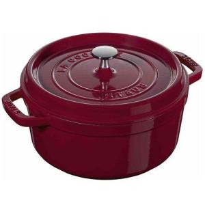 ストウブ(staub) ピコ・ココット ラウンド 20cm ボルドー 限定色　IH対応　国内正規品｜tokka