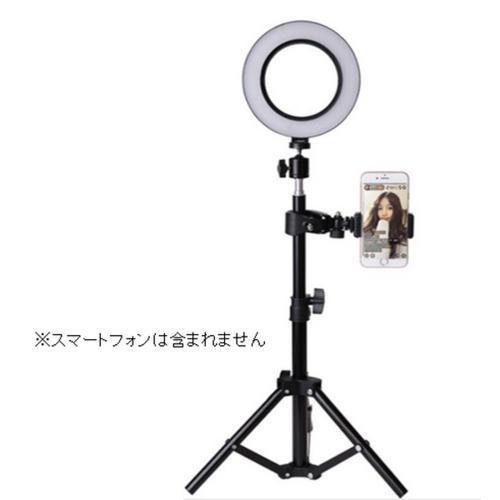 GREEN HOUSE(グリーンハウス) GH-CSL80B-BK LEDリングライト USB電源 ...