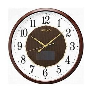⭐︎新品未使用 セイコー SEIKO 掛け時計 電波 温湿度 茶メタ KX275B tokka_4517228043888