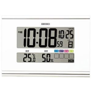 セイコー(SEIKO) SQ445W(白パール塗装) 快適環境NAVI 電波掛け時計