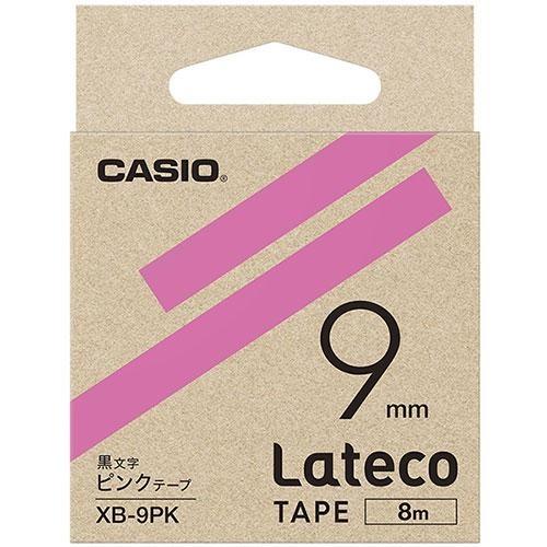 CASIO(カシオ) XB-9PK(ピンク) ラテコ 詰め替え用テープ 幅9mm