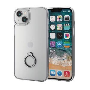 エレコム(ELECOM) PM-A22BHVCKRSV(シルバー) iPhone 14 Plus用 リング付 ハイブリッドケース 耐衝撃｜tokka