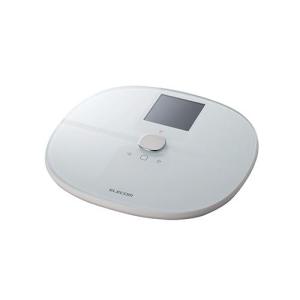 エレコム(ELECOM) HCS-WFS03WH ホワイト 体重計 体組成計 自動認識機能付 MRI測定 50g単位 Wi-Fiスマホ連動