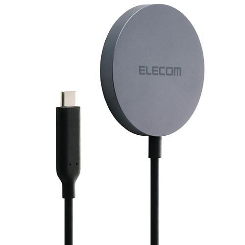 エレコム(ELECOM) W-MA12BK ブラック ワイヤレス充電器 Qi2 25W 卓上パッド ...