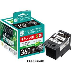 エコリカ ECI-C360B BC-360互換リサイクルカートリッジ ブラック