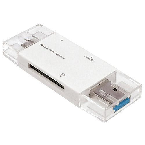 ナカバヤシ CRW-DC3SD71W(ホワイト) USB3.0 Type-C カードリーダー・ライタ...