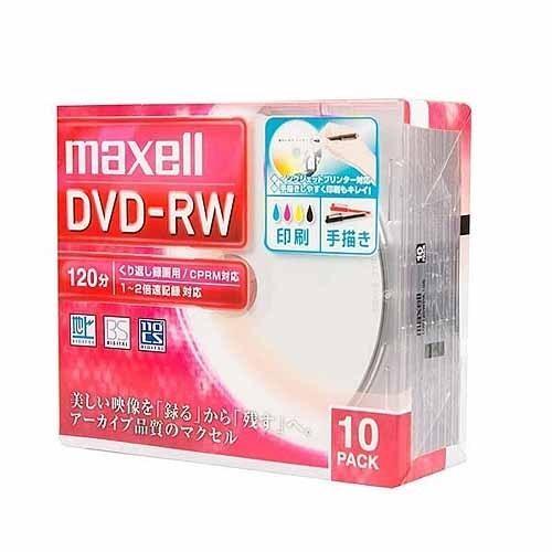 マクセル(maxell) DW120WPA.10S 録画・録音用 DVD-RW 4.7GB 繰り返し...