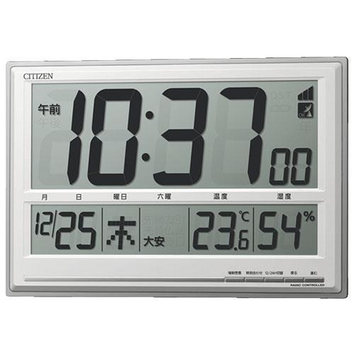 リズム時計 8RZ199-019(シルバーメタリック) 電波掛け時計