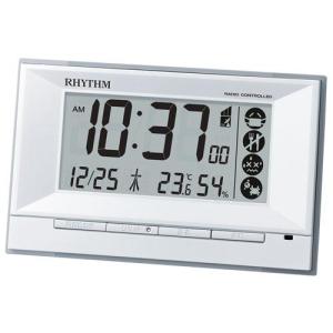 リズム時計 電波 掛時計 8MN410SR03 ファンタジースカイM410 時報全18