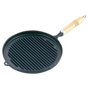 岩鋳（IWACHU） グリルパン丸 25cm 南部鉄器 日本製 IH対応 鉄分補給