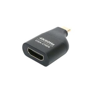 ミヨシ USA-CHD4/BK 4K60Hz対応 USB TypeC-HDMI変換アダプタ コンパクトタイプ｜tokka