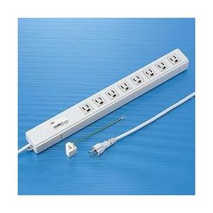 サンワサプライ TAP-RE4MN パソコン連動タップ 3ピン8個口 2m