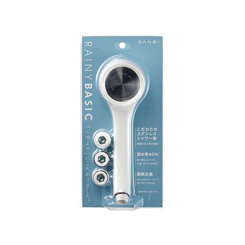 三栄 NS310-80XA-WA2 ホワイト シャワーヘッド レイニーベーシック RAINY BAS...