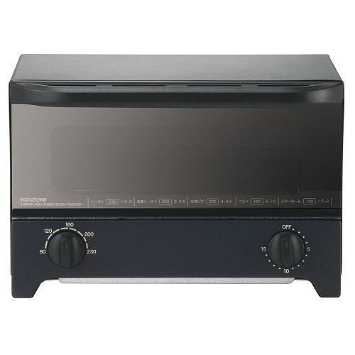 コイズミ(KOIZUMI) KOS-1217-K(ブラック) オーブントースター 1200W