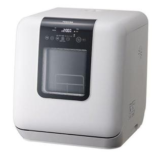 【長期保証付】東芝(TOSHIBA) DWS-33A-W(ホワイト) 卓上型食器洗い乾燥機 3人用 タンク式 工事不要