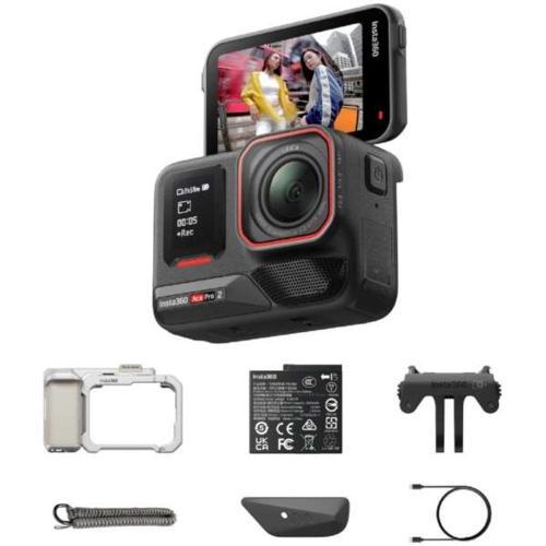 【長期保証付】Insta360 Insta360 Ace Pro2 ミッドナイトブラック グリップ:...