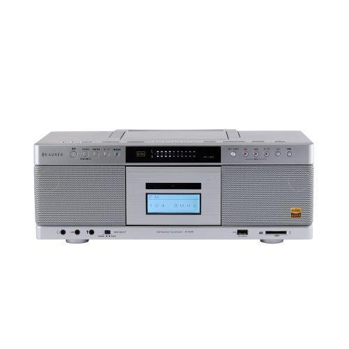 【長期保証付】Aurex(オーレックス) AX-KCR90S シルバー SD・USB・CDラジオカセ...