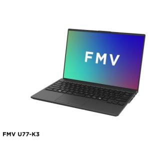 【長期保証付】富士通(FUJITSU) FMV Note U FMVU77K3BA 14.0型 Win11Home CoreUltra7 メモリ16GB SSD512GB Office オプション付 ピクトブラック U77-K3