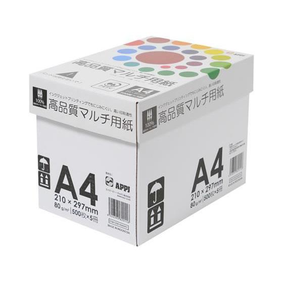 APP インクジェット対応 高品質マルチ用紙A4 500枚×5冊[代引不可]