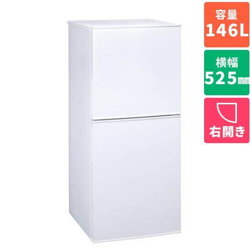 【設置】ツインバード(TWINBIRD) HR-F915-W(ホワイト) 2ドア冷凍冷蔵庫 右開き ...