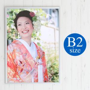 B2サイズ 515×728mm 額縁 ポスターフレーム パネル 曲面がきれいな