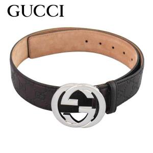 グッチ GUCCI ベルト グッチシマ 114984-AA61N-2019 ダークブラウン｜toko-putih