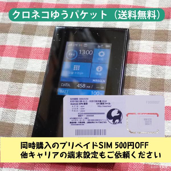 デュアルSIM SIMフリーモバイルルータ Aterm MR04LN [中古]