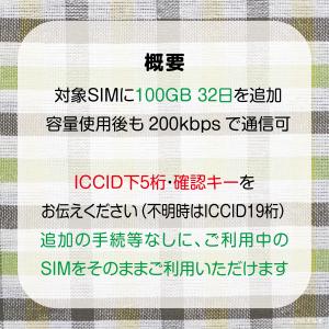 [リチャージ] 100GB 182日間 (容量...の詳細画像1
