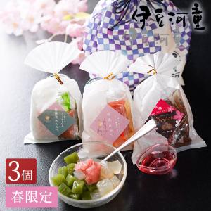 春限定 桜あんみつ 3個　特別セット 巾着袋入り