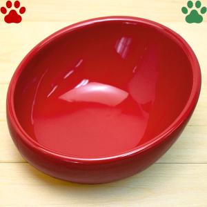 アニーコーラス　カラーボール　120　アニーレッド　犬　猫　皿　おしゃれ　かわいい　シンプル　無地　赤　カラーボウル　フードボウル　フードボール｜tokoton-dogfood
