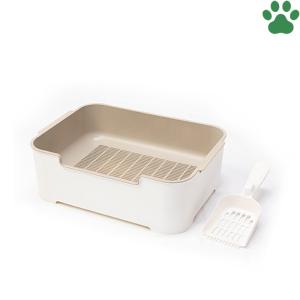 ペットプロ　猫用システムトイレセット（システムトイレ本体+サンド+シート）　猫用　システムトイレ　スコップ付　オープン　猫　PetPro