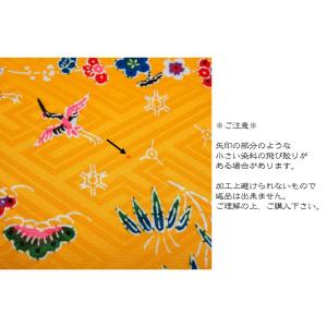 和柄 生地 紅型 びんがた 菊と蝶 (白) 1...の詳細画像4