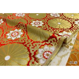 和柄 生地 金襴生地 広幅 六釜華文十六菊 (...の詳細画像4