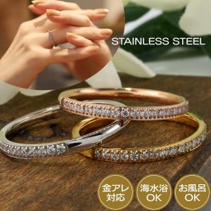 agete アガット K10 ピンクゴールド リング ダイヤモンド 0.03ct 極細