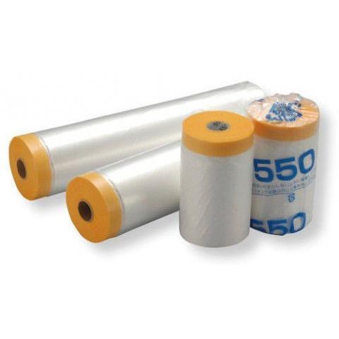 エムエフ 和紙テープ付き養生マスカー 20巻 2700mmx35m 【法人様限定商品】