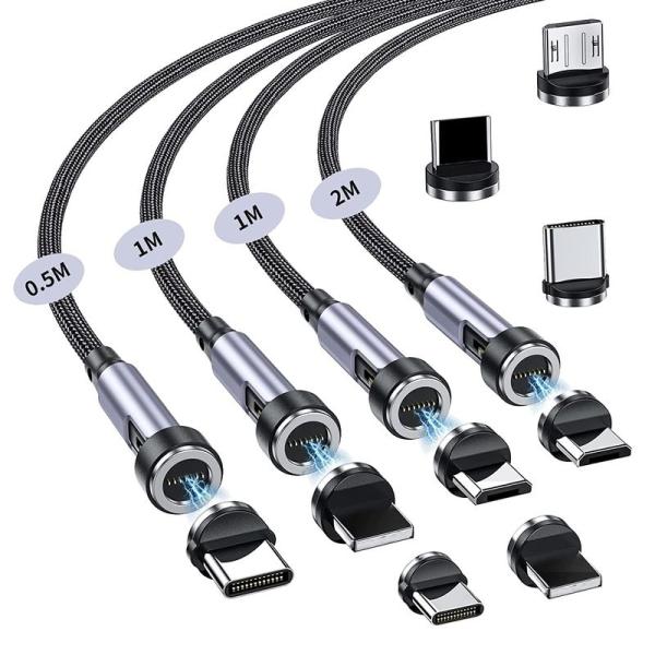 マグネット-充電ケーブル 7ピン 3A急速充電+データ通信 For Phone Type-C-充電ケ...