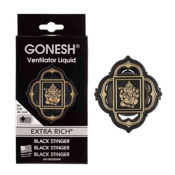 GONESH(ガーネッシュ) 車用芳香剤 ヴェンティレーターリキッド ブラックスティンガー(フレッシ...