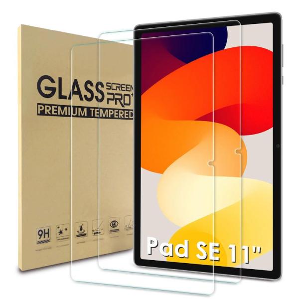 WD&amp;CD Xiaomi Redmi Pad SE 11インチ 対応 ガラスフィルム 2枚 強化ガラ...