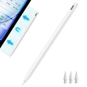 【アップグレード版 ワイヤレス充電タッチペン】Ciscle iPad専用タッチペン アップルペンシル Type-C 磁気吸着充電 スタイラスペン ap