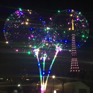【4個セット】LEDライト風船 ワンダーバルーンセット お祭り 夜 パーティー イベント 夜景   【★】/【4個セット】ワンダーバルーンセット