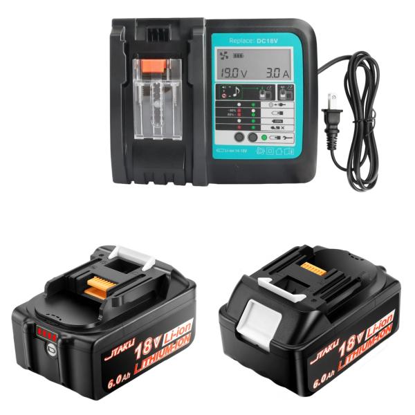 Jyakli Makita マキタ 18V バッテリー 充電器セット BL1860B マキタバッテリ...