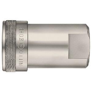 日東工器 フラットフェイスカプラF35型 高圧配管用 F35-4S STEEL FKM フラットフェイスカプラF35-4S F35-4P 鋼鉄 FKM ソケット