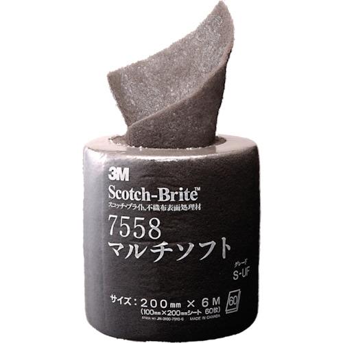 3M スリーエム 工業用研磨ロール スコッチ ブライト マルチソフト #600相当 7558 M/S...