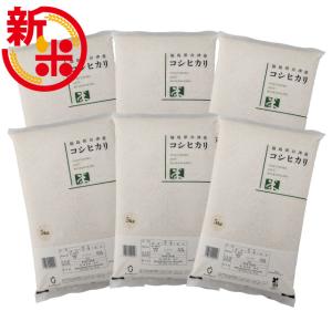 コシヒカリ 精米 30kg（5kg×6）会津産 令和5年産 お米 ※九州は送料別途500円・沖縄は送料別途2500円